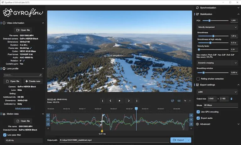 Gyroflow-陀螺仪视频稳定工具 设计