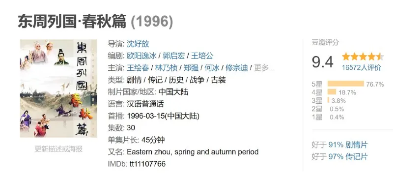 东周列国·春秋篇 订阅