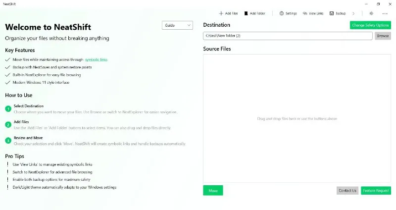 NeatShift-Windows文件迁移整理工具 设计